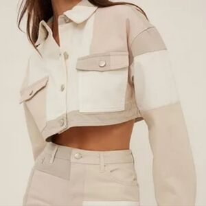 😍NA-KD Oversized Cropped Jacket